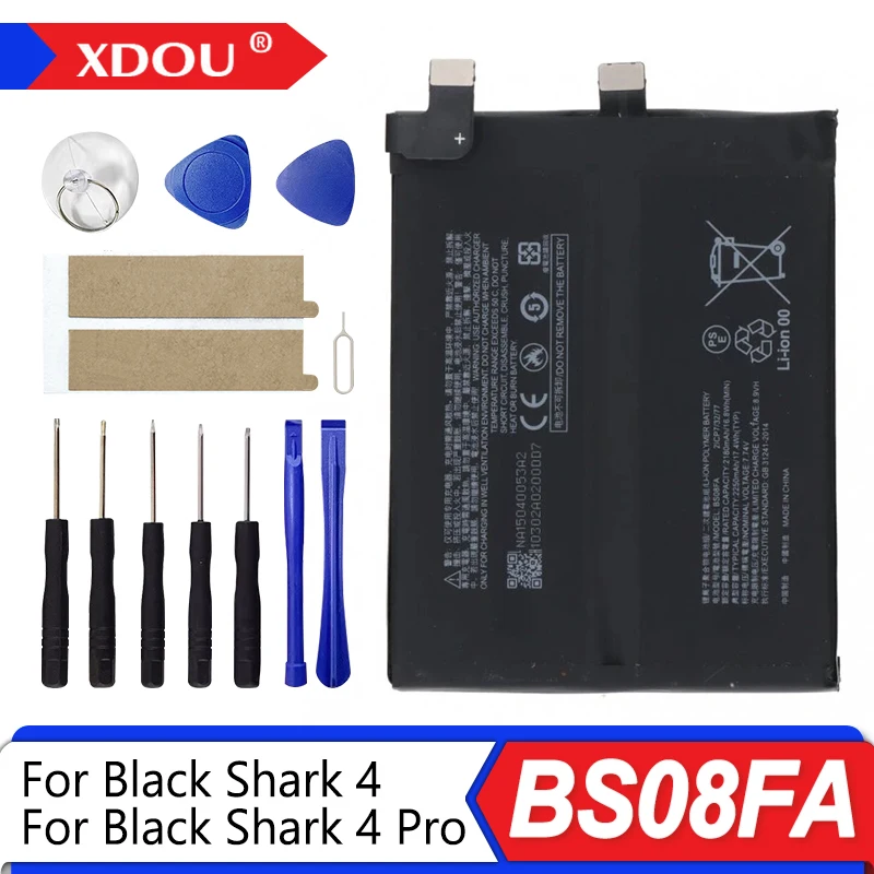 

Совершенно новый аккумулятор BS08FA 4500 мАч для Xiaomi Black Shark 4/4Pro, сменные аккумуляторы для телефона + инструменты