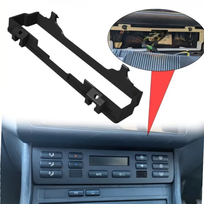 Air Conditioning Control Panel Bracket For BMW 3 SERIES E46 Climate Control Brackets HVAC For Apple Car Play/ Android Auto