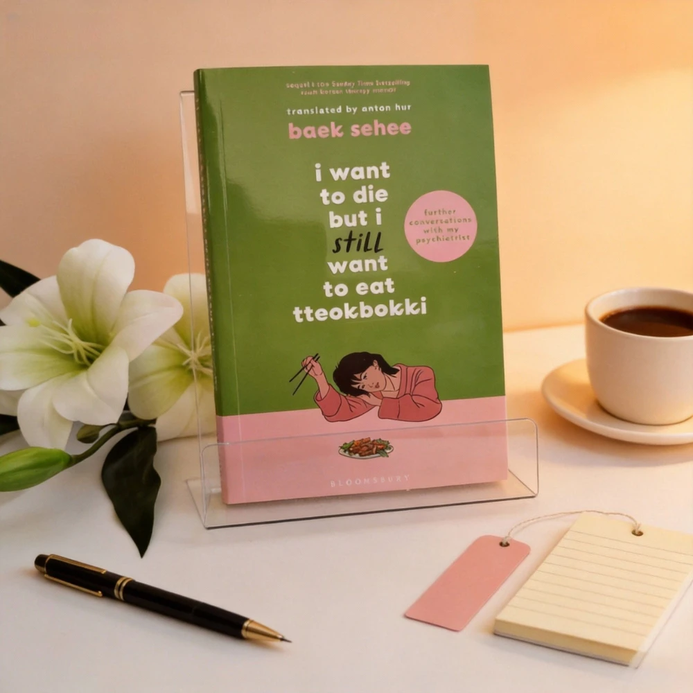 

I Want To Die But I Still Want To Eat Tteokbokki By Baek Sehee - Sequel To South Korean Therapy Memoir for Mental Wellness