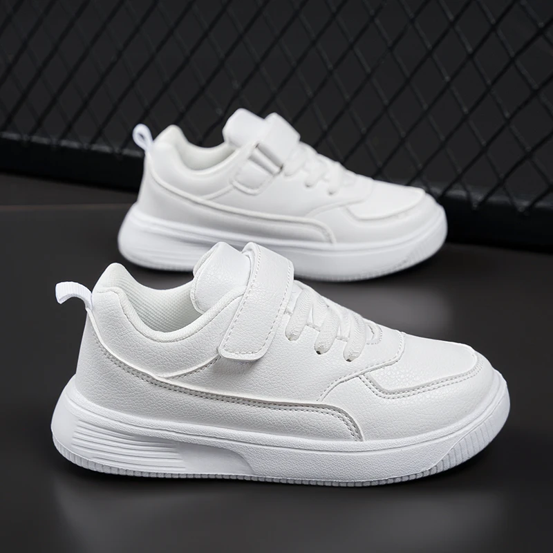 Nuove scarpe casual per bambini Sneakers in rete Ragazzi Sport Sneaker da tennis traspirante Neonate Moda primaverile Shell Scarpe da corsa bianche