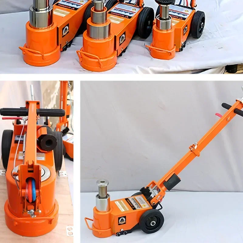 Horizontal Pneumatic Jack Hydraulic 50 Tons Hydraulic Steam Repair Tire Pressure Truck Heavy-duty Jack