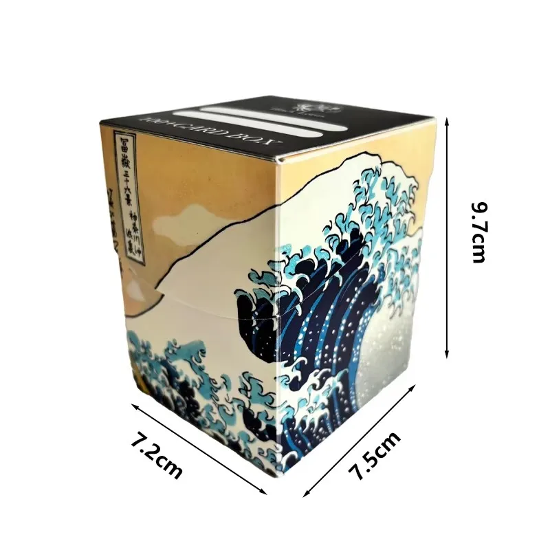Broad Game Trading Card Cases Starry Sky Waves Eye Card Deck Box 100+ Storage MTG Deck Box With One Dividers Collectible