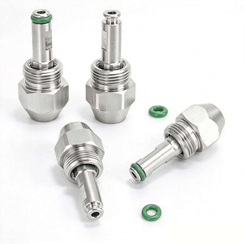 Stainless Steel Siphon Full Cone Oil Nozzle with Green Rubber for Waste Oil Burner Diesel Heavy Oil Burner Air Atomization