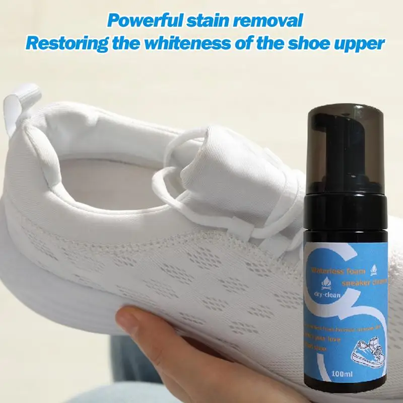 Pembersih sepatu Sneaker putih, Pembersih sepatu untuk Sneaker putih, Pembersih sepatu putih, Pembersih sepatu 100ml, Pembersih sepatu untuk menghilangkan kotoran