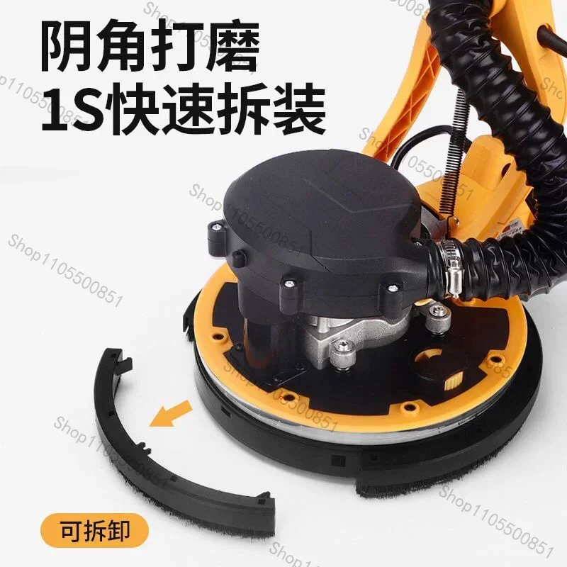 Brushless Wall Sander Dust-Free Sanding Machine Dual Dust Port Lightweight for Putty Paint Self-Cleaning