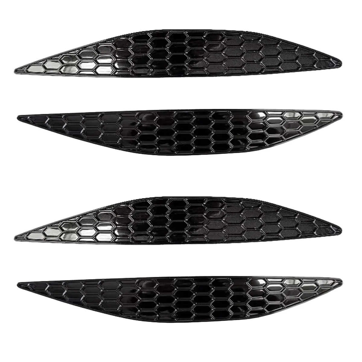 

2Pair Honeycomb Tail Rear Fog Light Cover Trim for Golf 7 MK7 2014-2018 Rear Bar Bumper Strips Sticker