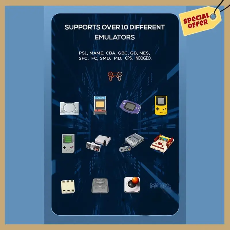 Project X Handheld Game Console 4.3 Inch HD Screen Portable Video Game Console Support Dual Player And Controller Durable