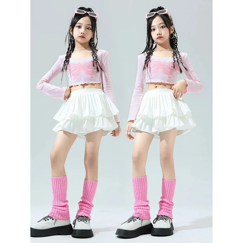 Girls Jazz Dance costume Kids Hip Hop Street Dance costume Competition Model Wedding Cheerleader Stage Performance Clothing