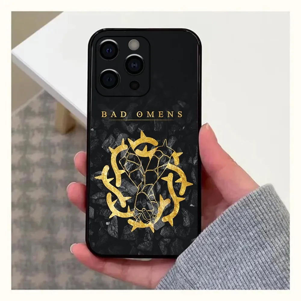 B-Band B-Bad Omens  Phone Case For Apple iPhone 15,14,13,12,11,Pro,X,XS,Max,XR,Plus,Mini Soft Black Cover