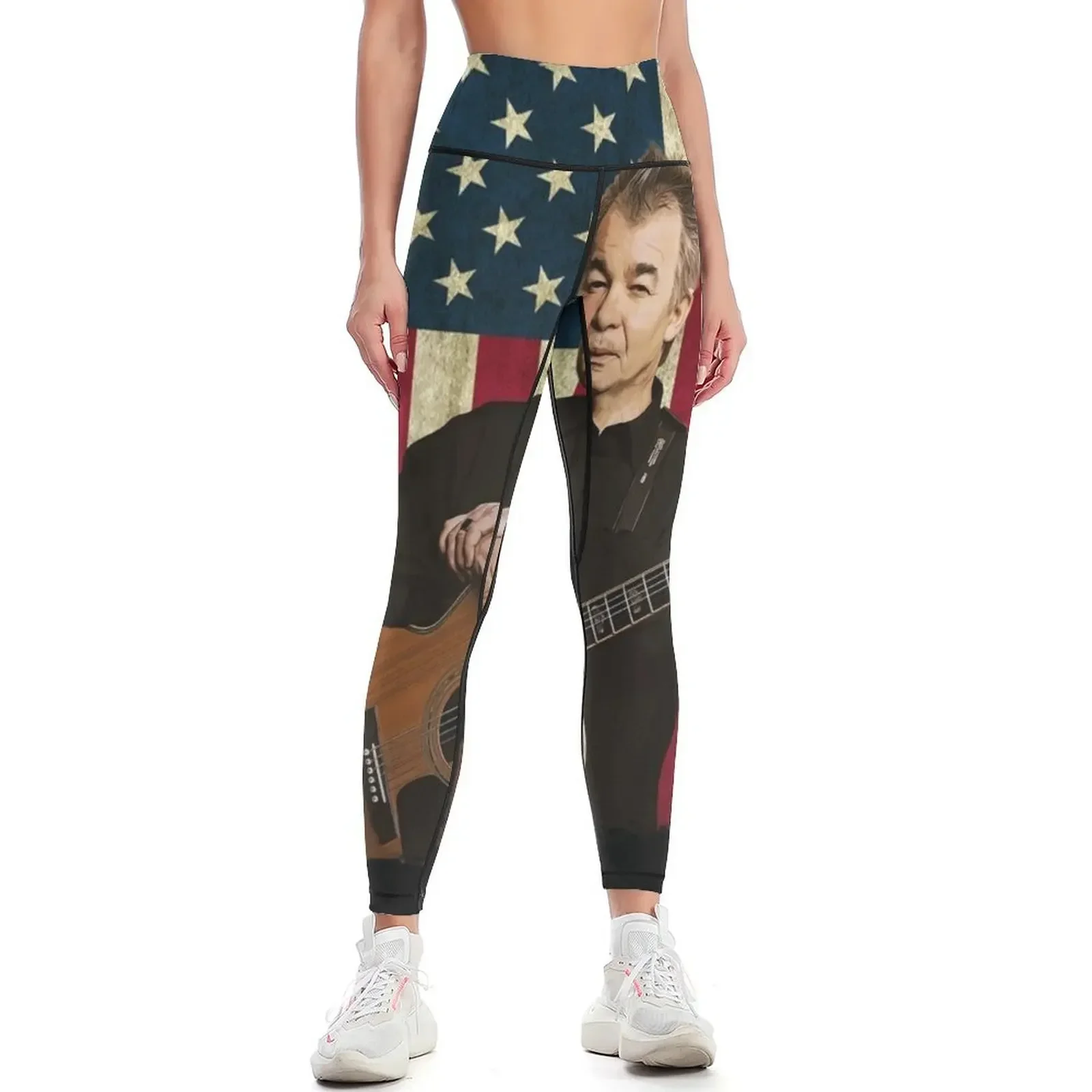 

Vintage American Flag John Legend Leggings exercise clothing for Women's sports Fitness's gym clothes gym top Womens Leggings