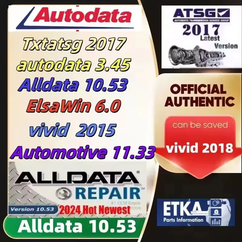 2025 برنامج Alldata 10.53 Autodata 3.45 Auto+com V2021.11 2017 R3 ATSG Vivid 2018 ElsaWin 6.0 WOW 5.00.12 English