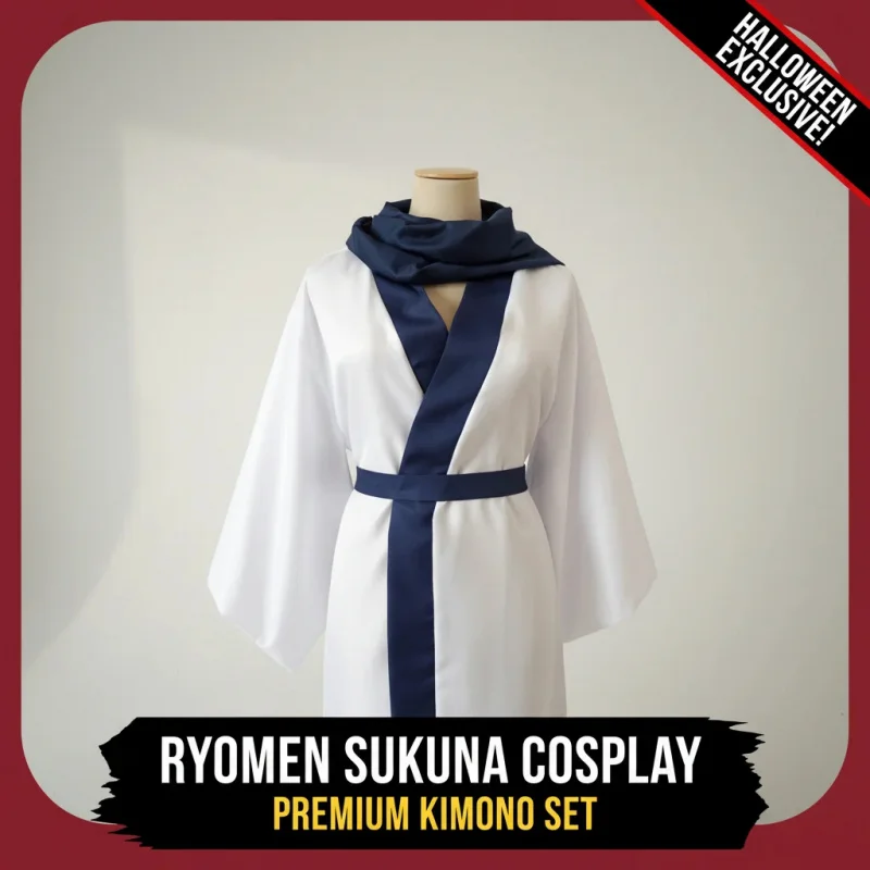 

▶❤Halloween Ryomen Sukuna Cosplay Kimono Costume Anime Women Top❤◀