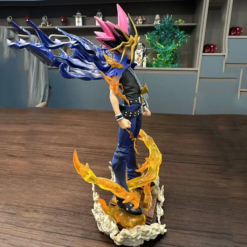 Anime Yu-Gi-Oh! Duel Monsters Yami Yugi Atem Action Figures, Yugi Muto, ATEM PVC Collection Model Dolls, Jouets pour garçons, Cadeaux, 29cm