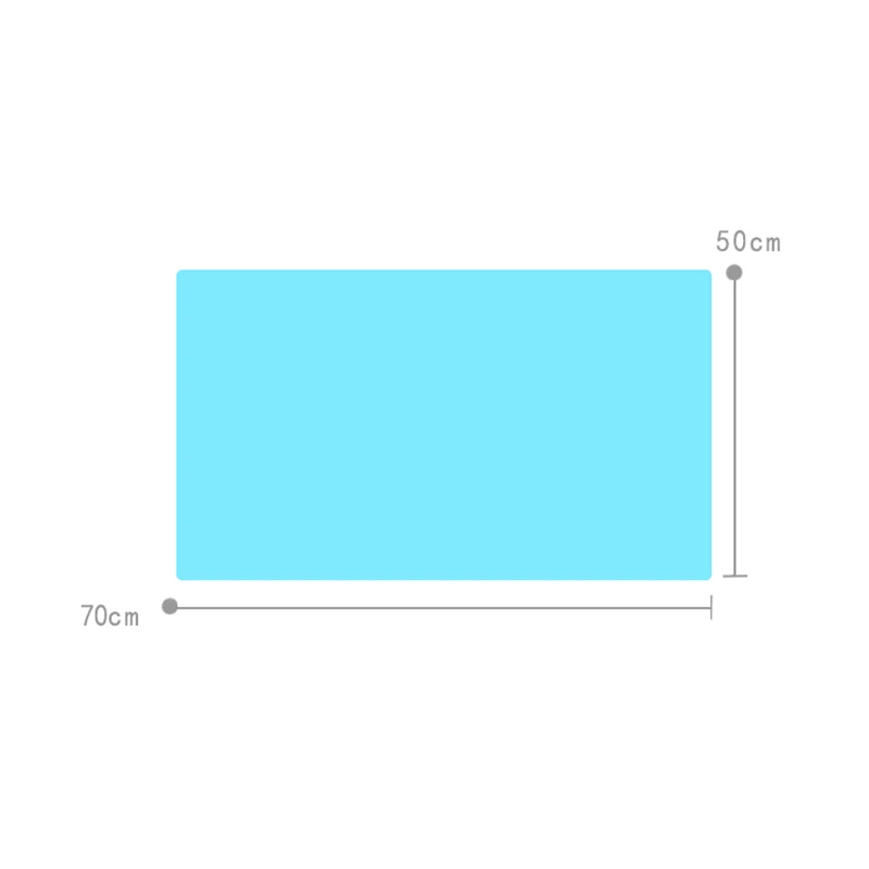 50x70cm Silicone Placemat Easy To Clean Solid Color Creative Silicone Coffee Tea Dining Table Decor Mat Drawer Silicone Pet Mat