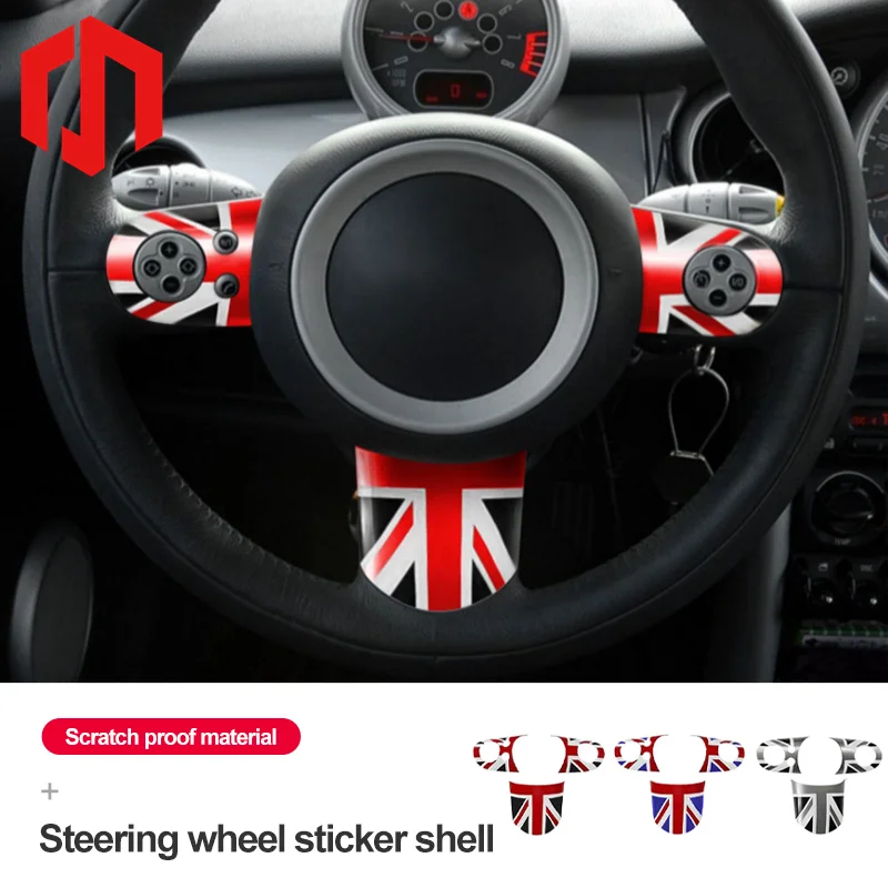 

Steering Wheel Panel Button Stick Shell for BMW Mini COOPER S R53 R52 Cover Sticker Case Convertible Car-Styling Accessories