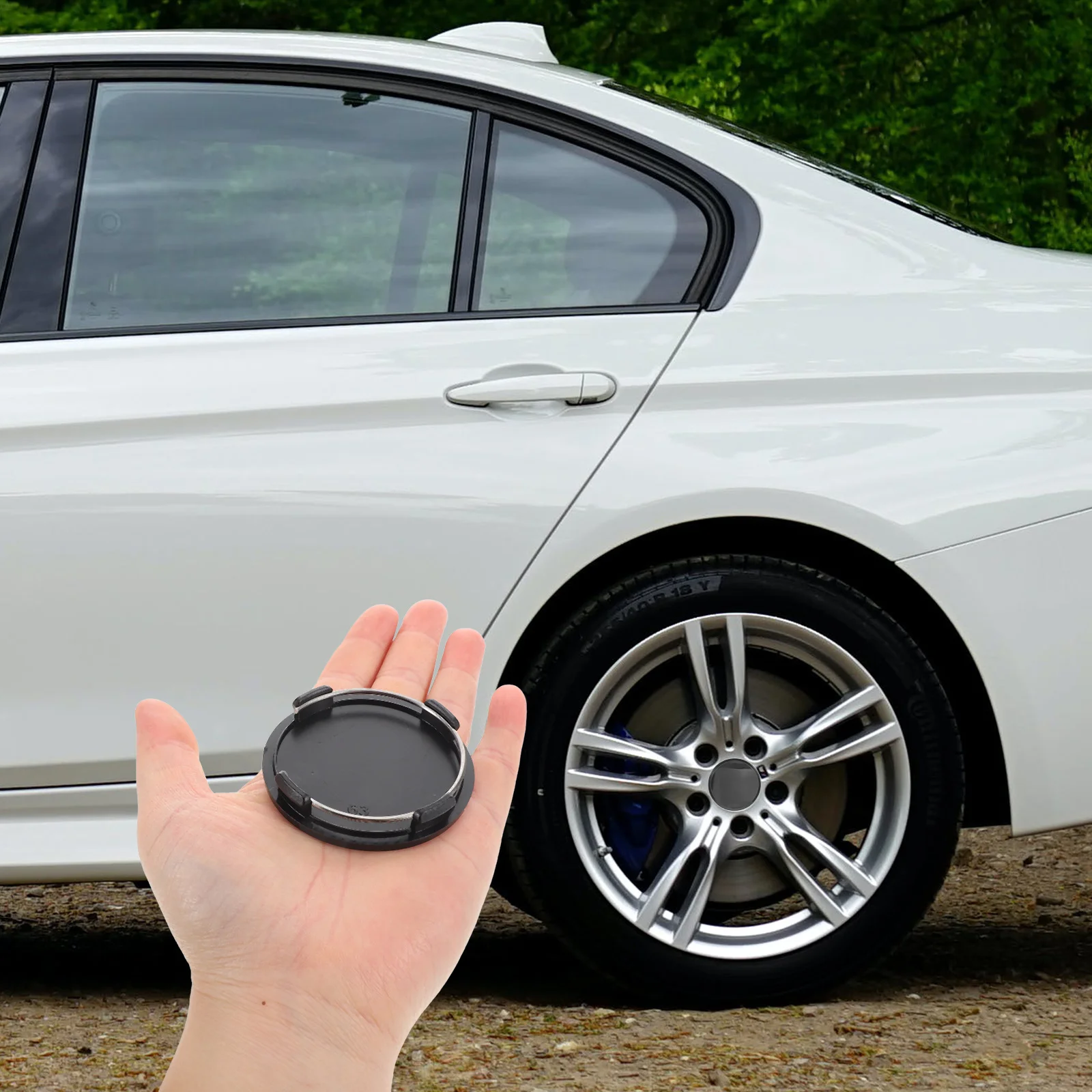 

2pcs Wheel Hub Covers 63Mm Car Wheel Center Caps Durable Waterproof Dustproof Easy Diy Installation For Auto Rim Replacement