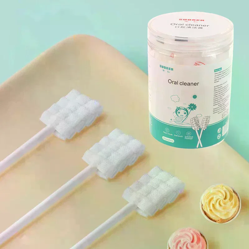 

30Pcs/box Baby Tongue Cleaner Disposable Gauze Toothbrush Paper Rod Oral Cleaner Brush For Newborn Oral Care Stick Dental Care
