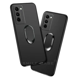 Phone Funda for Tecno Camon 18 Premier Case 6.7 Inch Red Black Blue Finger Ring Soft Silicone Coque Tecno Camon 18 Premier Cover