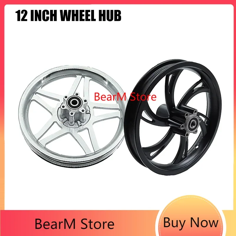 

12 inch alloy rims x1.75 wheel hub use 1/2 X 2 1/4 1/2x2.75 Tire inner tube fits Many Electric Scooters e-Bike