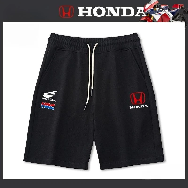 

Honda Men's and Women's Shorts Motorcycle Enthusiasts Five-point Shorts HRC Summer New Cycling Casual Sweatpants Sweatpants