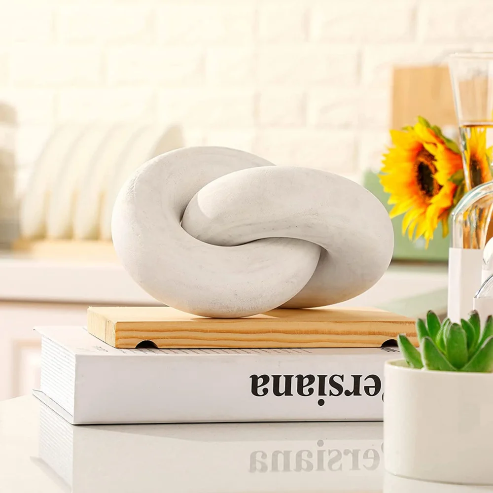 ไม้ตกแต่ง Chain สำหรับห้องนั่งเล่นบ้านไร่กาแฟตาราง Decor Boho ไม้ Knot ธรรมชาติ Chain โต๊ะเตาผิงบ้าน Boone