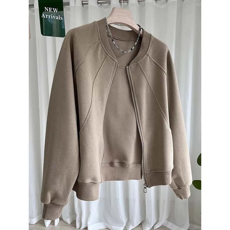 Joker Spring Navy Sweater Coats Women's Spring Autumn New This Year's Jacket Popular Explosion Jacket Trend New Cardigan