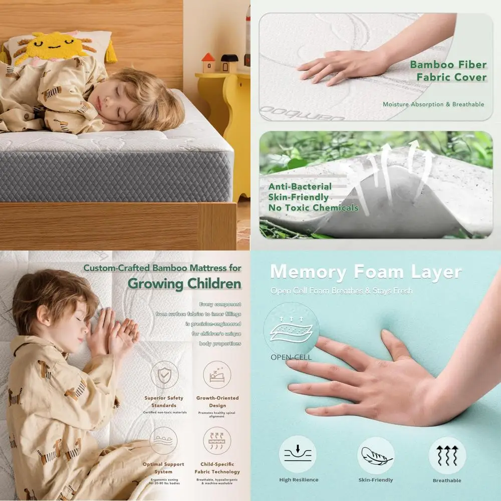 

6-дюймовый двухслойный матрас из пены с эффектом памяти — сертифицированный CE, средней жесткости, поддержка сброса давления в коробке