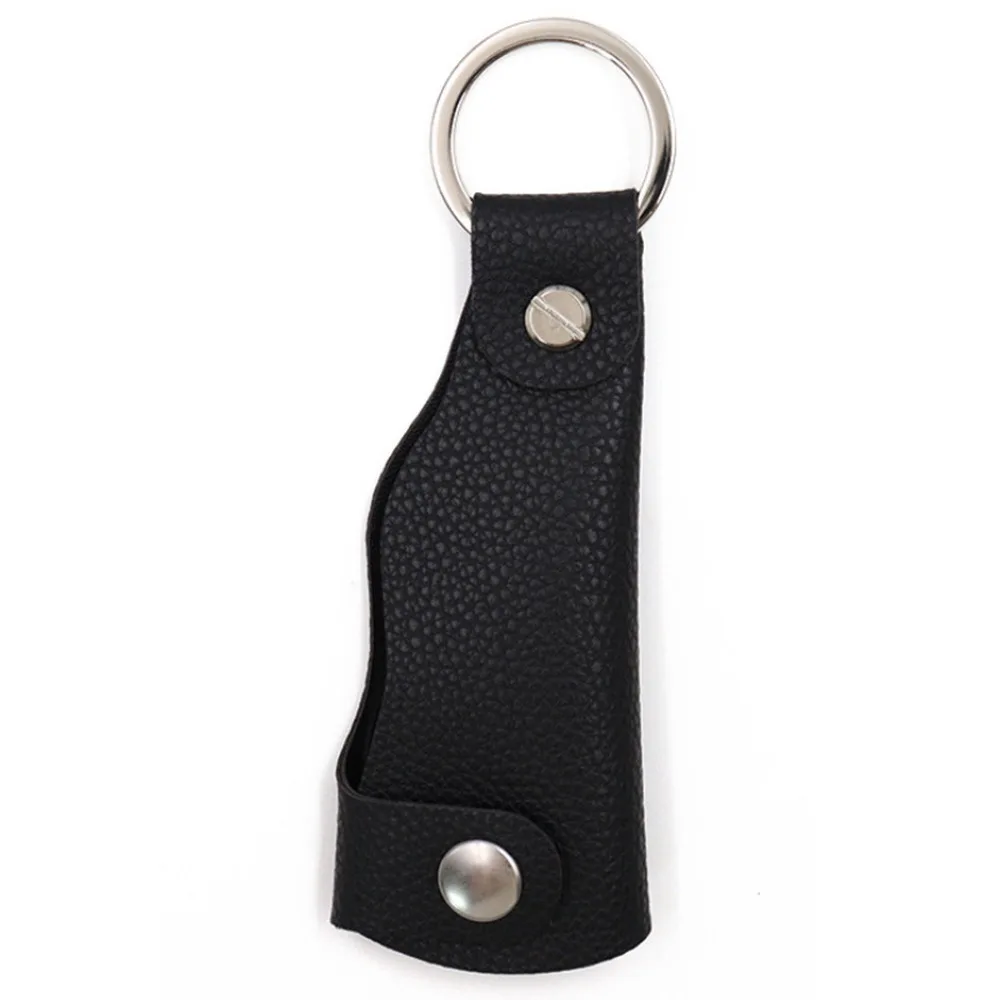 

Ergonomic Mini Shoehorn Keychain Portable PU Leather Shoe Lifter Easy-Grip Short Handle Stainless Steel Shoe Horn Household