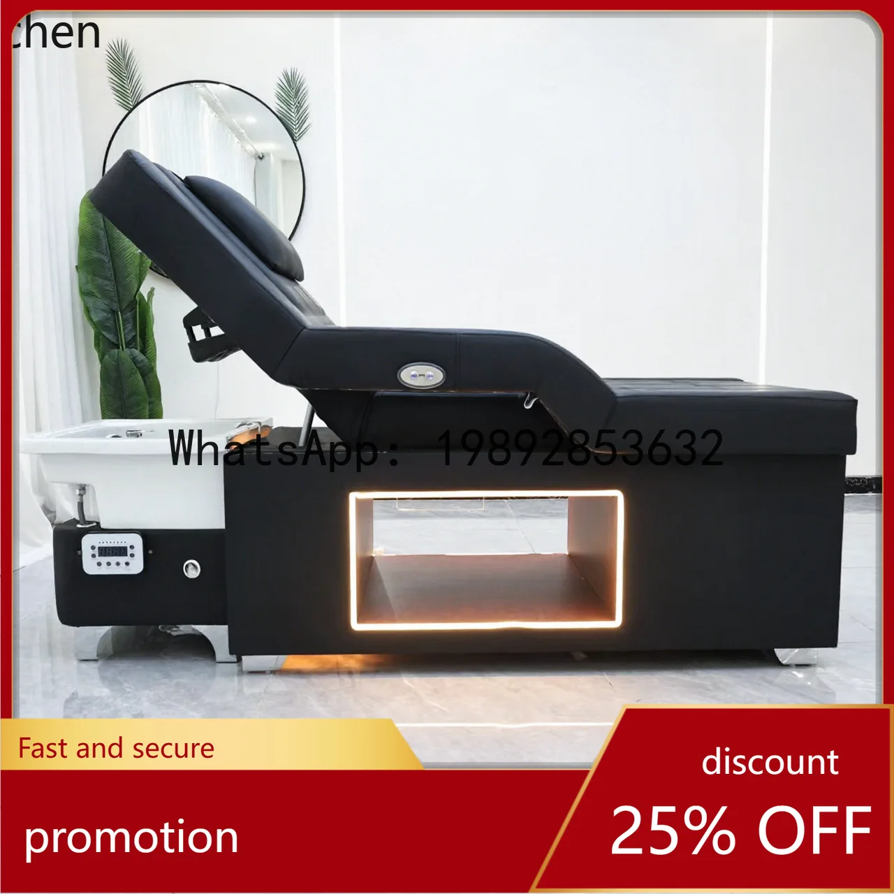 

YFY High-End Beauty Bed Head Therapy Shampoo Bed Water Circulation Steaming Spa Foot Therapy Foot Bath Beauty Salon Special