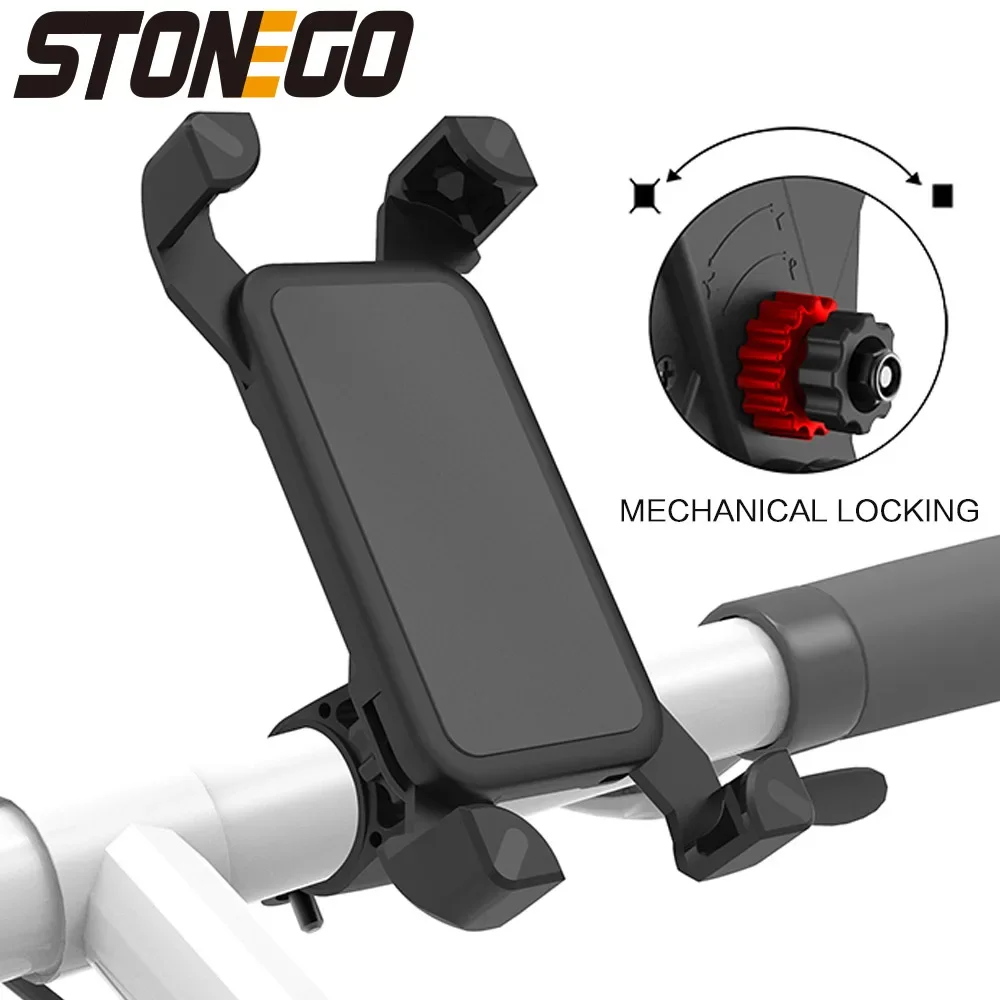 STONEGO Universal Premium Bike Phone Holder stand Mount Motorcycle Accessories Perfect for Bicycle or Motorcycle Enthusiast