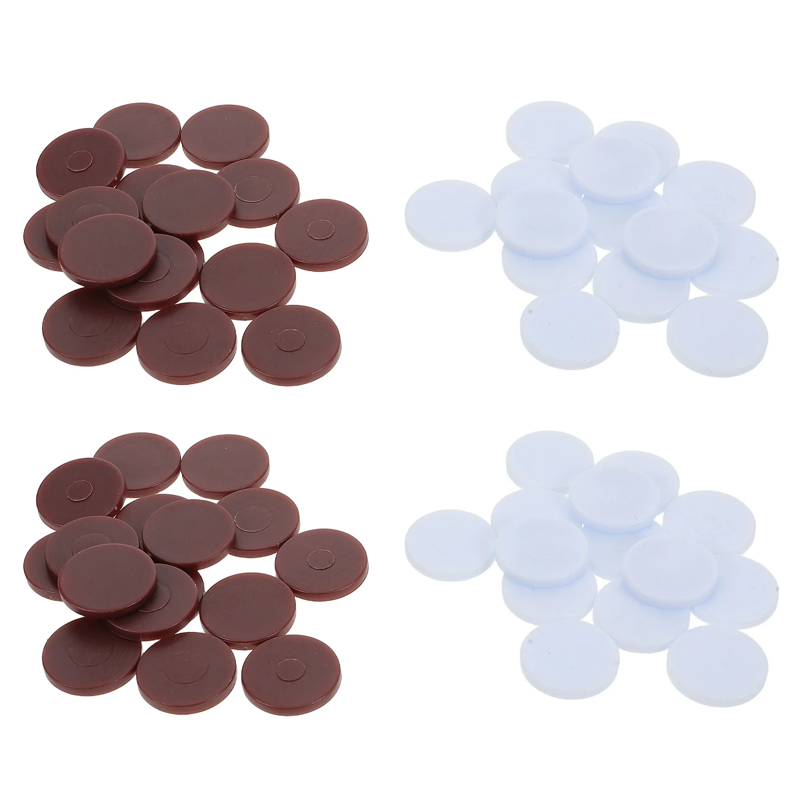 96 قطعة لعبة الشطرنج قطع لعبة الداما المستديرة بلونين لتجمع الأسرة ملحقات طاولة التعلم قطع اللعب