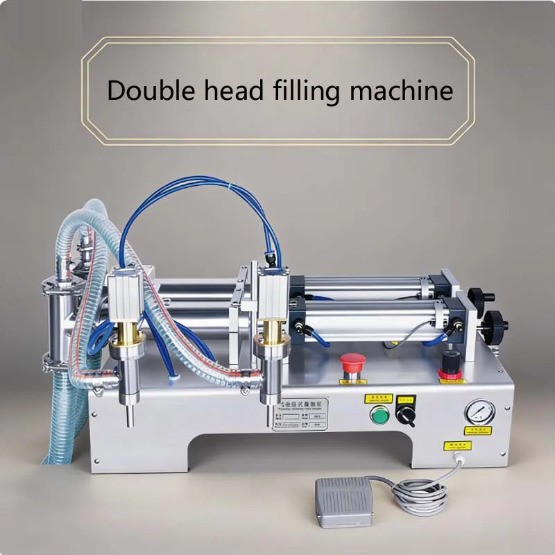 

Многофункциональная машина для розлива пасты с двумя насадками, из нержавеющей стали, с ножным управлением, для розлива жидких паст, масла, соусов и кремов