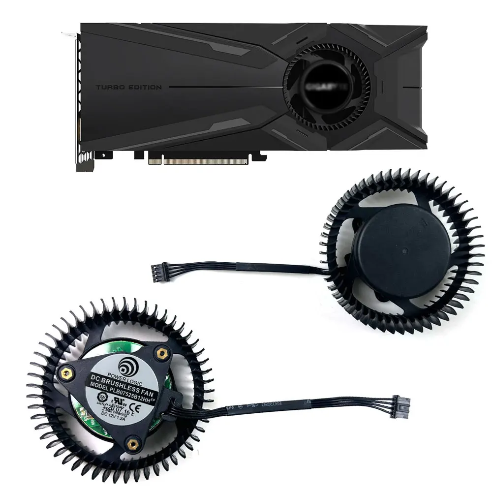 PLB07525B12HH DC12V 1.20A 75mm For GIGABYTE for RTX2080 2080ti GTX 