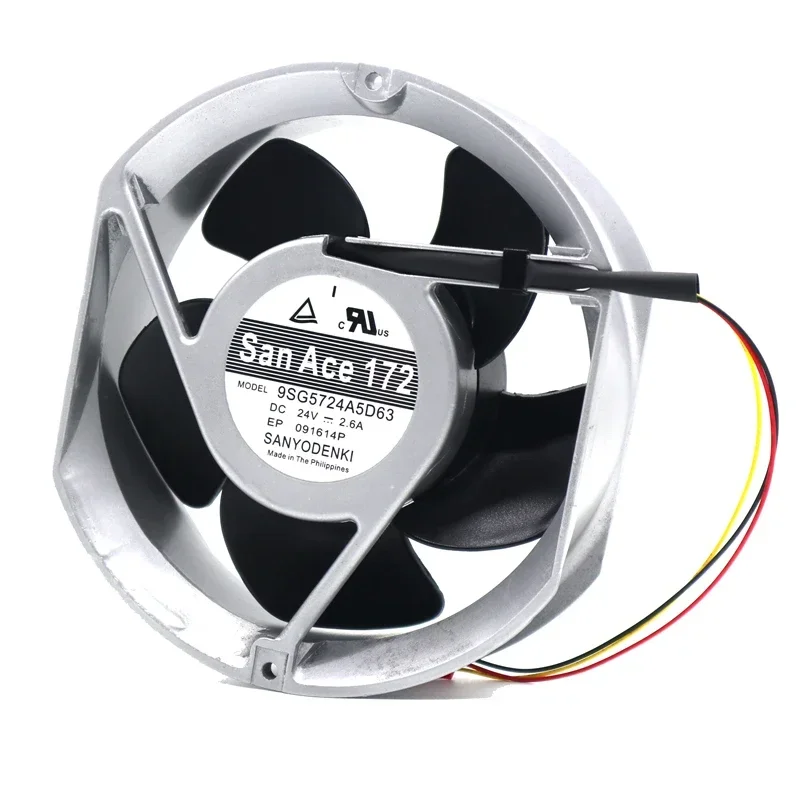 New original genuine Sanyo 9SG5724A5D63 24V 2.6A high-end equipment cooling fan