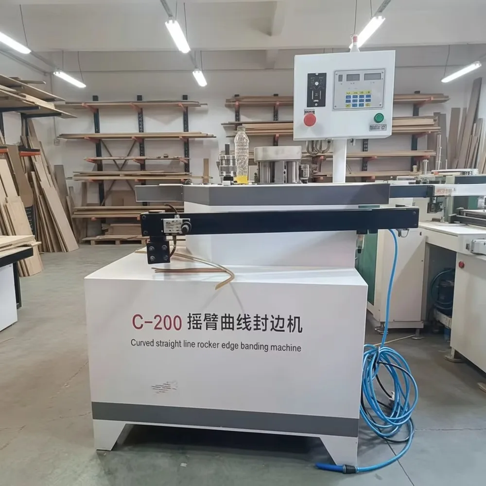 U-shaped Strip Edge Banding Machine Rocker Arm Woodworking Edge Bander for PVC Melamine Veneer Efficient Wood Panel