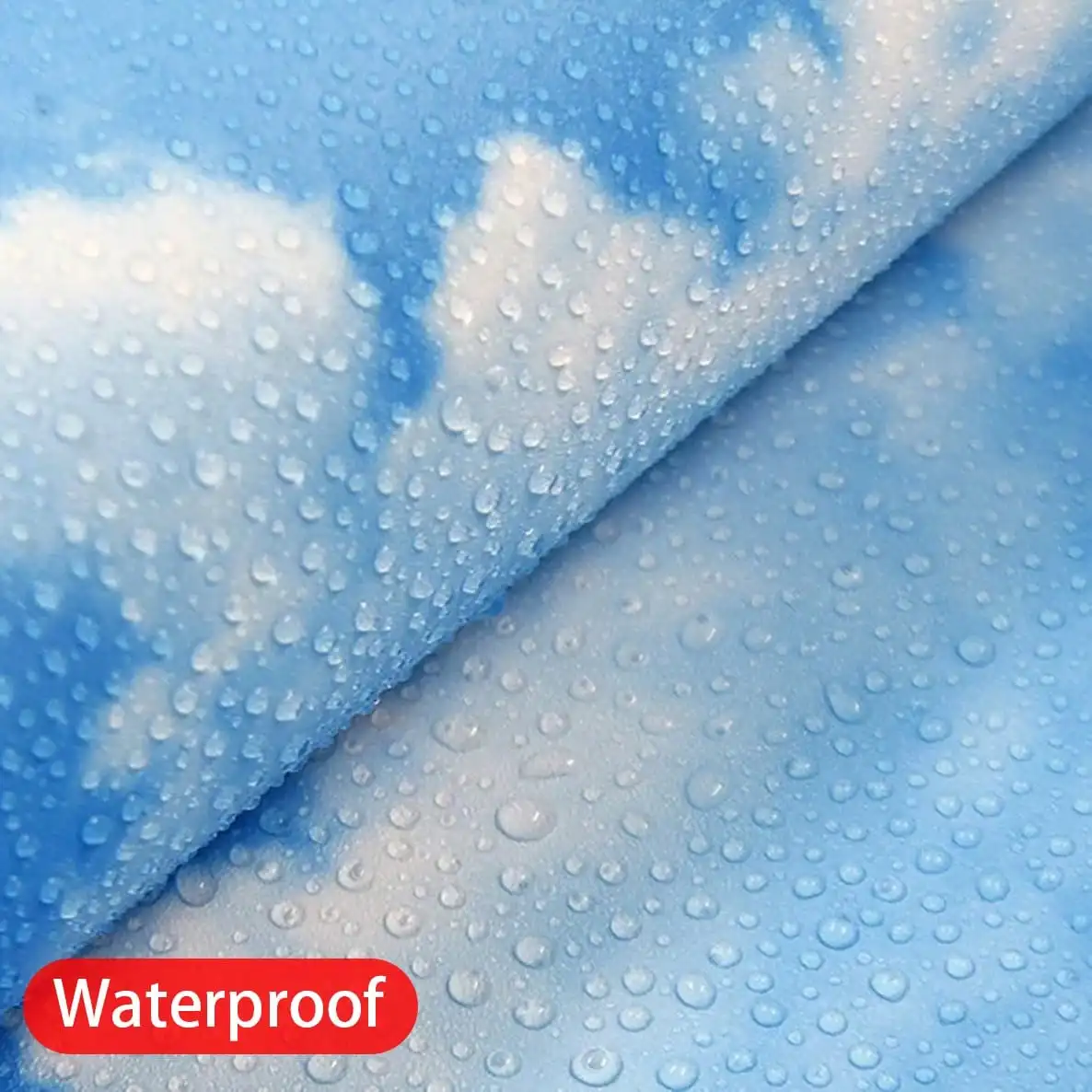 45cm Wide Self Adhesive Blue Sky Clouds Wallpaper Waterproof Removable Vinyl Peel Stick Wall Decor Bedroom Living Room Kitchen