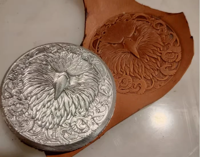 

3D American Bald Eagle Leather Embossing Stamp Tool, Leather Carving Stamper Mold ,Vegetable-tanned Leather Pressing Material