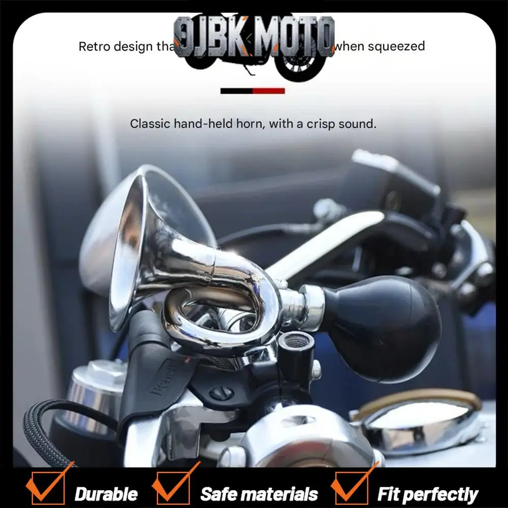 【Perfect fit】General-purpose motorcycle hand horn, electric bicycle manual horn, old-fashioned motorcycle hand horn.