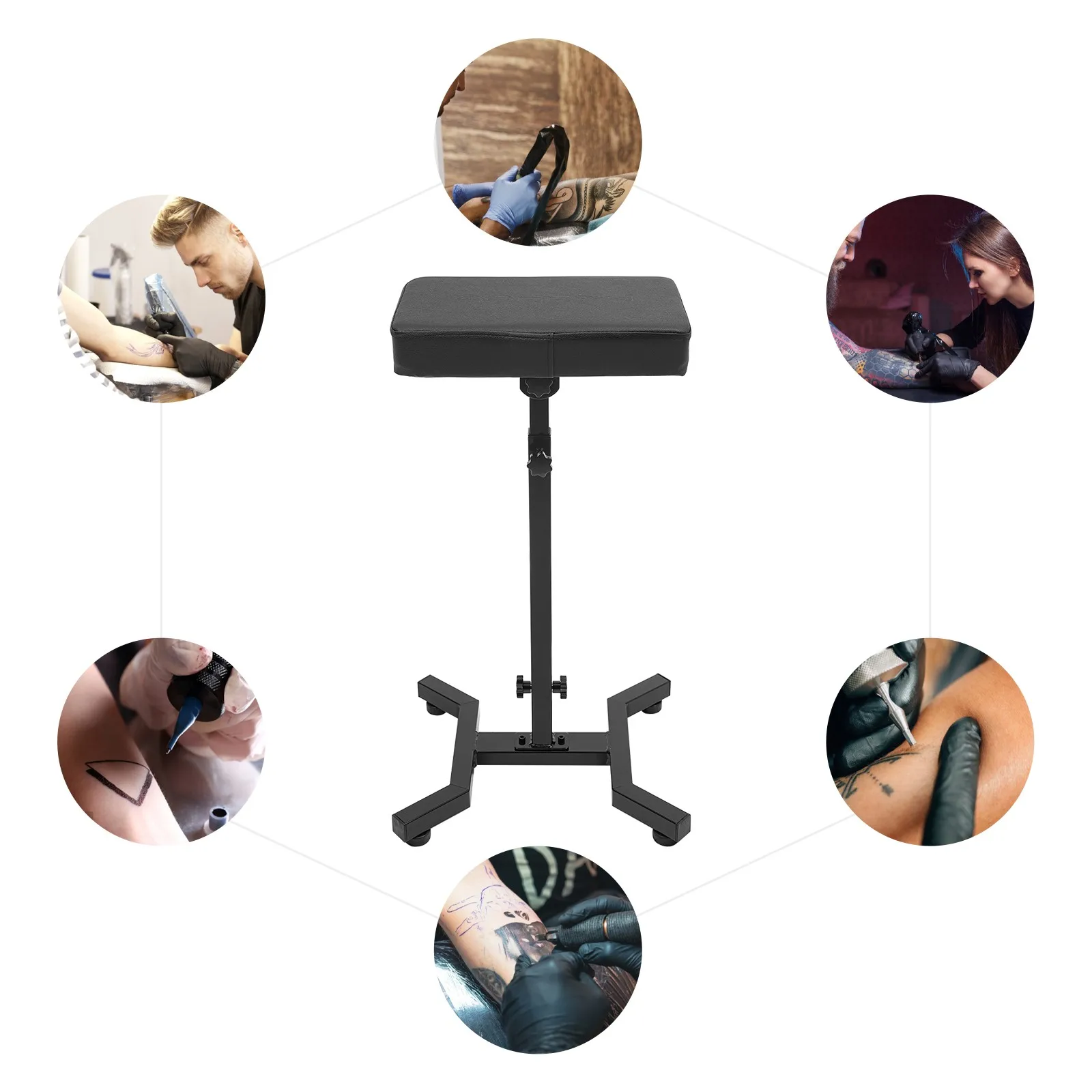 Tattoo-Armlehnenständer, höhenverstellbar, 70–99 cm, Tattoo-Armlehne, professionelle Tattoo-Armlehne, verstellbarer Winkel 340 °