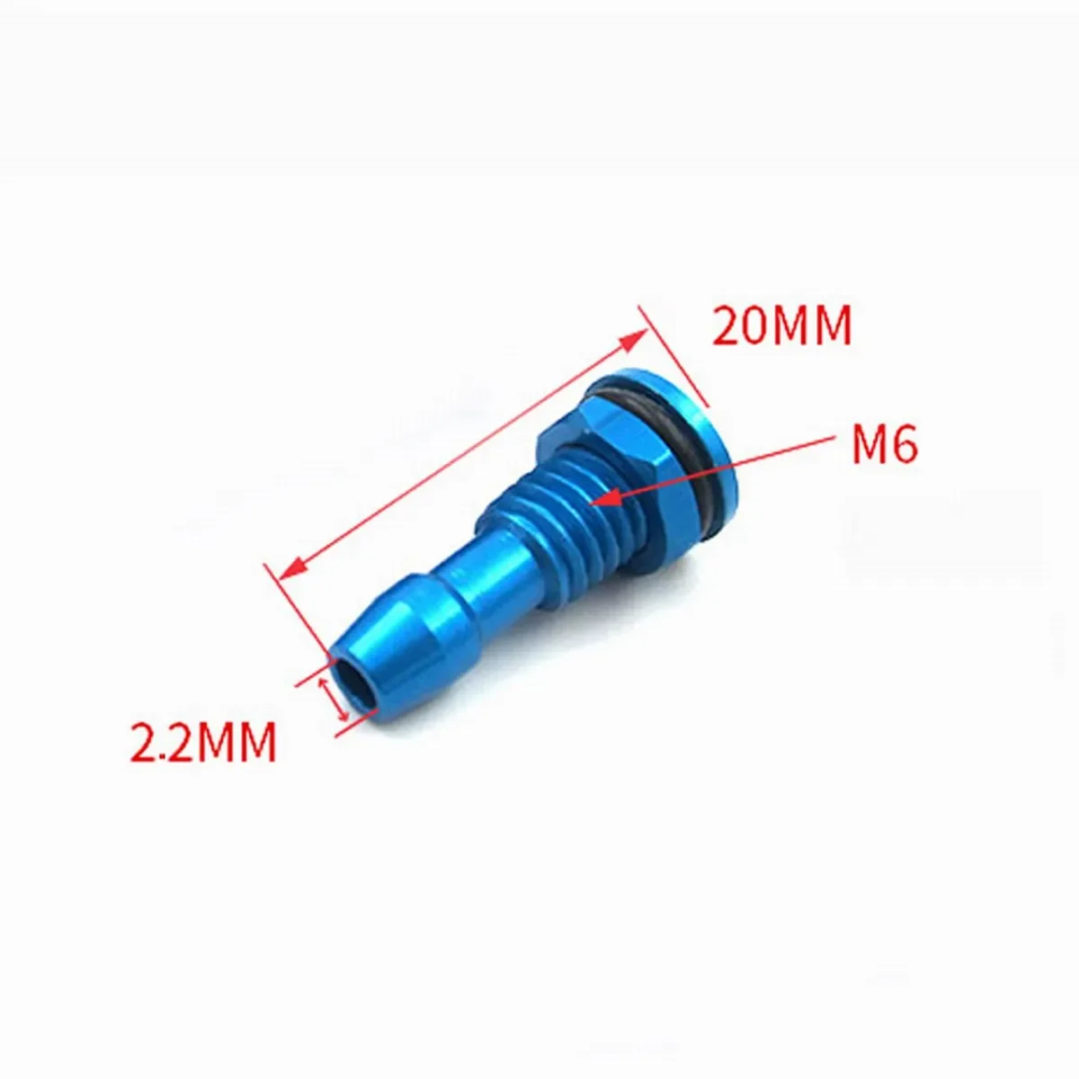 2 pces rc elétrico/metanol/gasolina barco m6 liga de alumínio bico de água de drenagem com os parafusos de o-ring torneiras de bocal de refrigeração