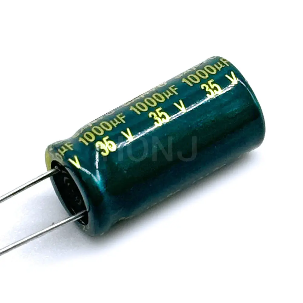 Capacitor de alumínio de alta frequência do baixo ESR, 1000 UF, 6.3V, 10V, 16V, 25V, 35V, 50V, 63V, 80V, 100V, 20%, UF35V 1000, UF25V 1000UF50V