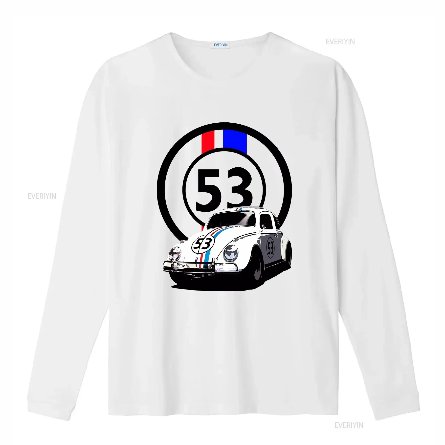 Herbie The Love Bug Movie Number 53 Plate T Shirt vintage Washed graphic fashion Casual streetwear Versatile Slightly
