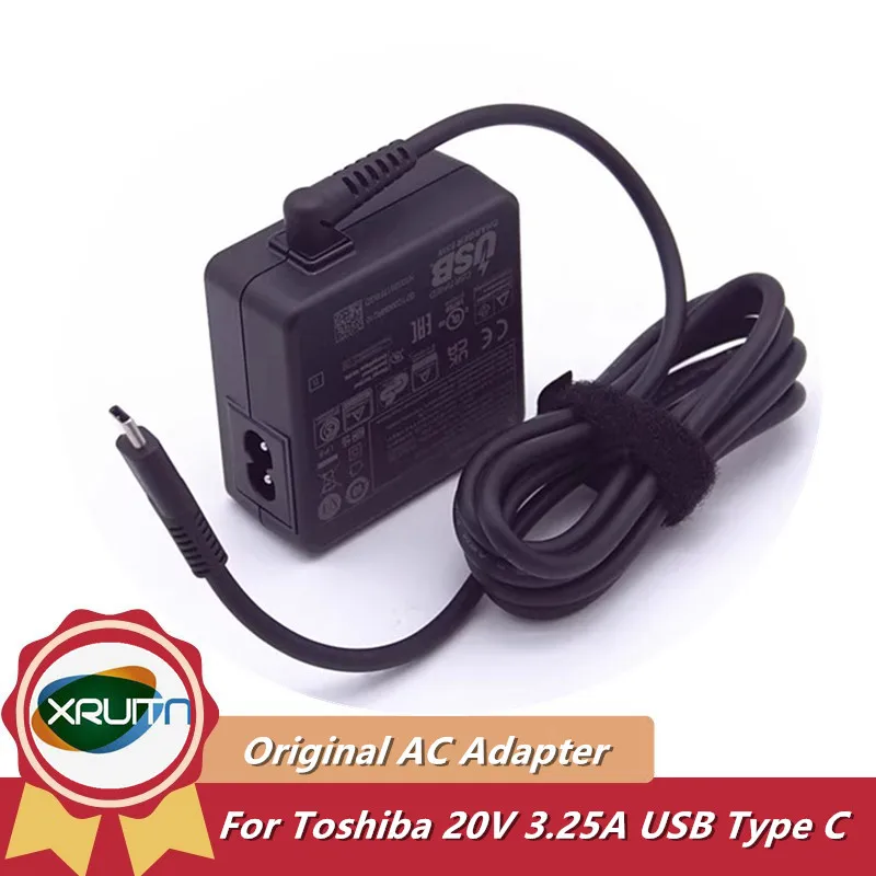 Genuine 65W AC Adapter PA5352E-1AC3 PA5352U-1ACA For Toshiba DYNABOOK TECRA X50-F X50-F-12Q 50-F-14X Laptop Charger 20V 3.25A