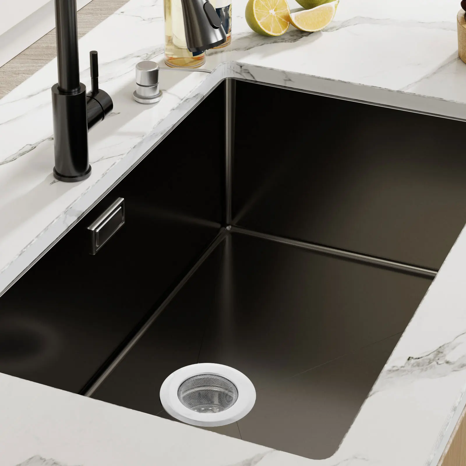 

6 шт. прочные сетчатые фильтры для раковины из нержавеющей стали, сетчатые кухонные сливные фильтры, ловушки для еды, простая установка, сито для раковины