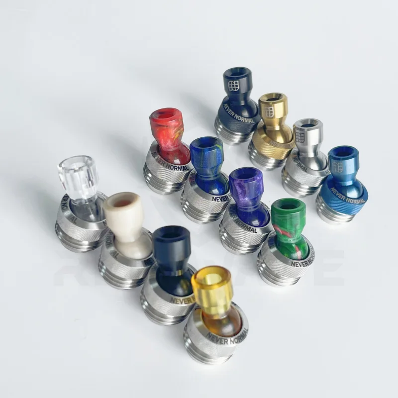 DL Joystick Kontrl Resins Never Normal Joystick Drip Tip Set BB Thread Mission Integral for Billet Aio Box Device