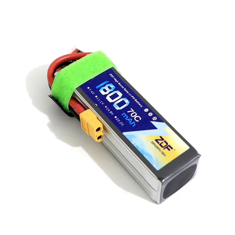 ZDF 1800mAh Lipo Battery 14.8V 70C Racing Battery 4S XT60 /T/SY60Plug for FPV Drone Racing Professinal Drone Frame RC Car