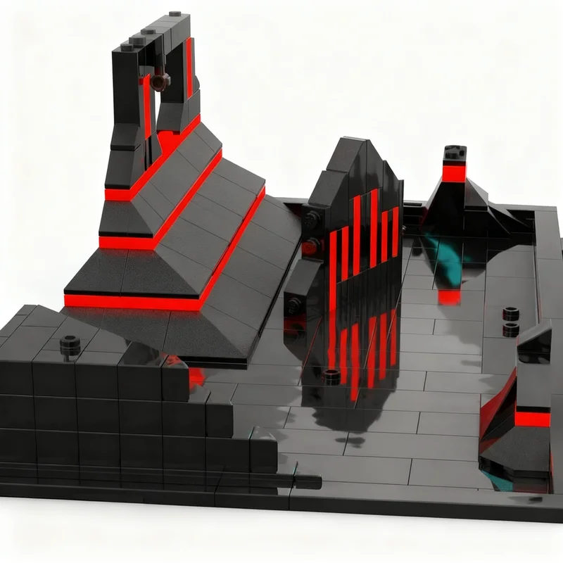 

NEW 328PCS MOC Space Battle Dark Knight Temple On Malachor Model Custom Building Blocks DIY Assembly Display Gift Decor Build