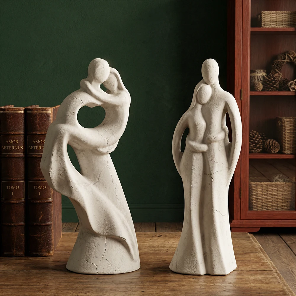 S0275 Embracing Dancing Couple Resin Mould 3D Human Statu Plaster Concrete Loving Portrait Molde De Silicone for Ornament Making