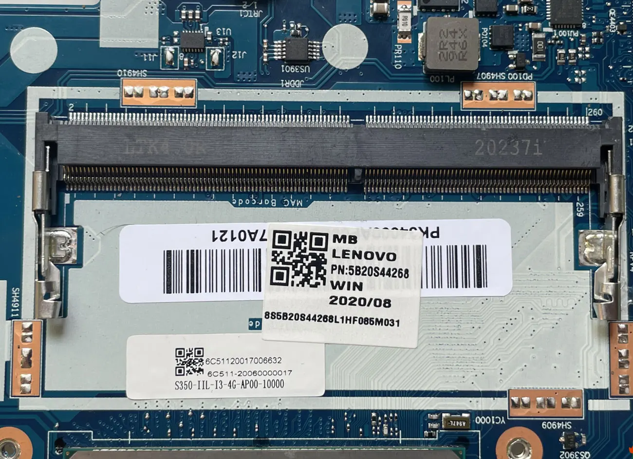 Imagem -04 - Placa-mãe para Lenovo Ideapad 315iil05 Portátil Placa-mãe com i3 i5 I7-10th Gen Cpu 4gb Ram Ddr4 100 Trabalho de Teste Nm-d031