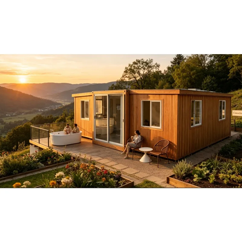 Custom Prefab Expandable Container Home 2 3 4 Bedroom 20ft 40ft Foldable Modular House Steel Frame Portable Cabin